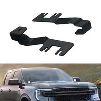 2 vnt. variklio dangčio griovelio LED juostos tvirtinimo laikiklių rinkinys Darbinės šviesos laikiklis Ford Ranger 2023 2024 2025