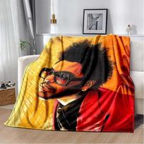 The Weeknd pliušinis flanelinis pledas Manta dainininkui The Weeknd Minkštas metamas pledas sofos uždangalui lovatiesei biuro 100x150cm