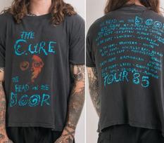 1985 The Cure The Head On The Door Tour Marškinėliai 2 pusės Juodi marškinėliai NH19195 Unisex Marškinėliai XXL