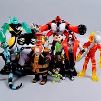 Ben 10 Veiksmų figūrėlių kolekcija - Wildmutt Grey Matter Xlr8 Humongousaur Rath Modelis Žaisliniai papuošalai Vaikams Dovana