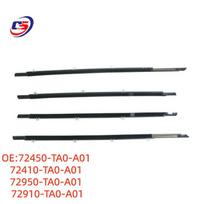 08-13 Accord automobilio durų išorinio stiklo sandarinimo guminė juosta 72410-TA0-A01 72450-TA0-A01, 72410-TA0-A01, 72950/72910-TA0-A01