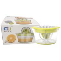 Manual Juicer Portable Multifunctional Hand Press Juicer for Fruits and Vegetables Home Outdoor Stall Fruit Juice Making Tool geltona