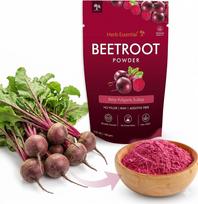 Herb Essential 100% natūralūs burokėlių milteliai - 100g | Drėkina ir maitina odą bei plaukus | Gausu antioksidantų | Be cheminių medžiagų, veganiški ir nebandyti su gyvūnais