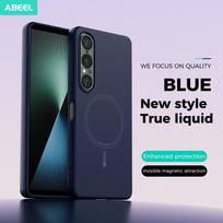 For Sony Xperia 1 VII VI V Case Hand Feel Liquid Silicone Magsafe Soft Mobile Phone Cover Sony Xperia 1 VII