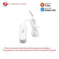 Zigbee Išmanusis Termometras Higrometras Su Zondiniu Baseino Šaldytuvo Šaldiklio Skysčio Temperatūros Jutikliu 2MQTT TUYA Smart Life