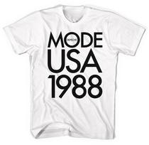 Depeche Mode 1988 USA Tour Heavy Cotton White All Size Unisex Shirt Unisex T-Shirt M