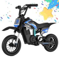 Elektrinis vaikiškas motociklas - RCB - R9X PRO - 350W - 36V 5.2Ah baterija - 3 greičiai 25 km/h