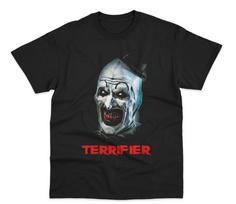 Terrifier filmo siaubo marškinėliai Juodi S-5XL Art the Clown Unisex marškinėliai S