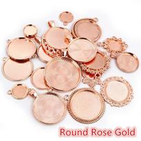 30Gram Mix Styles Antique Brone Silver Plated Zinc Alloy Pendant Blank Cameo Cabochon Base Setting Bezels Jewelry Accessories