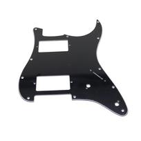 1pcs Guitar Pickguard 2 Pot Hole Aluminum 11 Holes HH Pickguard Scratch Plate Compatible For ST SQ Style Guitar Parts