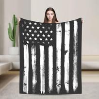 Amerikos vėliavos pledai Kokybiškas šiltas metamas pledas Pavasario lėktuvo kelionės Sofos kėdės Gatvės tendencija Lovatiesė 75x90cm