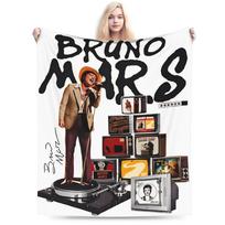 Bruno Mars The Romantic Tour 2026 pledas vyrams, moterims, itin minkštas koncertinis pledas sofai, 50x60 colių, įvairių dydžių 75x90cm