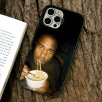 Kanye West YE Funny Phone Case For iPhone 17,16,15,14,13,12,11 Plus,Pro Max,XS,Colored Silver Plated Inside Cover iPhone12ProMax
