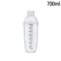 Plastikinis kokteilių plaktuvas rankinio plaktuvo puodelis su svarstyklėmis 350Ml/530Ml/700Ml/1000Ml Pieno Arbata Vyno Gėrimų Plaktuvas Maišytuvo baras 350ML