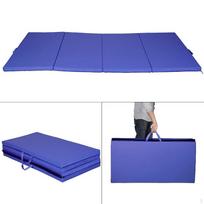 Folding Exercise Mat Tumbling Soft Extra Large 4 Panel 240cmx120cm Yoga Sports for Balance