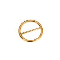14G G23 titano spenelio žiedas su deimanto intarpu - Apvalus kūno pirsingo papuošalas Bar 1.2x14mm+ [Outer Ring 1.6mm]