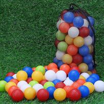 30 vienetų treniruočių golfo kamuoliukų, 41 mm plastikiniai golfo treniruočių kamuoliukai su raišteliu užveriamu maišeliu, sportiniai, riboto skrydžio, skirti kiemui, namams