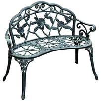 Outsunny sodo suolas Parko suolas Suolas Sodo baldas 2 vietų metalas 100 x 54 x 78 cm