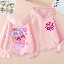 Užtraukiamos sportinės bliuskos Saja Berniukams Kpop Demono Medžiotojai Hoody Vaikų Drabužiai Mergaitei Berniukui Sportinė Bliuzka Su Užtrauktuku Hoody Kūdikio Viršus 110