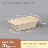 Biodegradable Wheat Straw Lunch Boxes