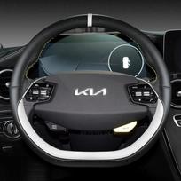Automobilio vairo apdangalas 38 cm Oda Skirta KIA K5 KX5 K2 K3 GT Prekės ženklas Rio Cerato Sportage Stinger EV6 EV6 GT EV6 GT-line RED O SHAPE gray