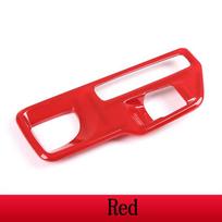 For Toyota GR Supra MK5 A90 - ABS Carbon Fiber/Red Car Central Gear Frame Cover Trim Sticker car accessories interior raudona