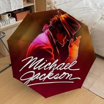 1pc Michael Joseph Jackson Automatic Folding Umbrella, Portable Collapsible Design, Casual Outdoor Accessory L1127038