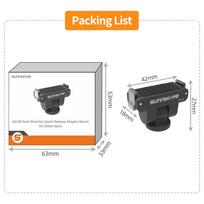 Quick-Release Mount for DJI Osmo Nano Dual-Direction Magnetic Adapter Adjustable Angle Base For DJI Action 6 Camera Accessories