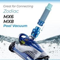 Atsarginės dalys Baseino siurbimo žarnos adapteris, skirtas Zodiac Mx6 Mx8 baseino valytuvui, Baseino siurbimo adapteris, Žarnos adapteris ONE SIZE
