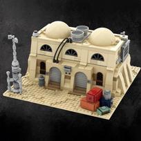 Moc Dykumos Namų Kaimas Žvaigždžių Karai Tatooine Mos Eisley Kavinė Suderinamas 75290 Statybinės Detalės Plytos Karinė Bazė Žaislas dovana