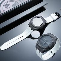 GA2100 GA2110 modifikuotas lengvas anglies pluošto dėklas laikrodžio apyrankės dėklas Casio Gshock GA-2100 GA-2110 FKM guminei apyrankei rėmelis GA-2100 2110 B2100 black