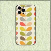 Daugiažiedis Orla Kiely F-Folio dėklas telefonui iPhone 16,15,14,13,12,11,Pro,X,XS,Max,XR,Plus,Mini Minkštas juodas dangtelis iPhone11