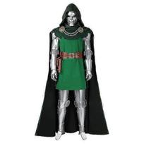 Fantastiškasis Ketvertas Daktaras Doom Cosplay Kostiumas Jumpsuit Su Apsiaustu XS žalia