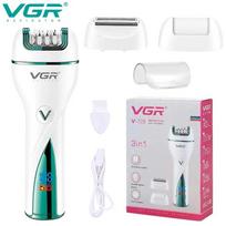 VGR 728 Shaver 3 in 1 Rechargeable Digital Epilator for Women Electric Epilator New for Face and Body Hair Trimming Set Waterproof and Long-lasting balta