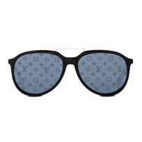 Louis Vuitton Mix It Up Apvalūs logotipiniai akiniai nuo saulės Vyriški akiniai nuo saulės Juodi Z1877U Gray,F