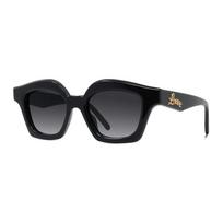 Loewe Logotipo Acetato Netaisyklingo Rėmelio Akiniai Nuo Saulės Moteriški Akiniai Nuo Saulės Juodi LW40078I01B 49,Black