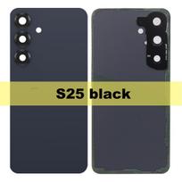 For Samsung Galaxy S25 S25 plus S931B S931B/DS S936 S936U Back Cover Repair Parts Door With Lens Back Glass Battery Cover S25 Black
