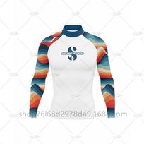 SCUBA Surfing Wear Outdoor Sunscreen Snorkeling Swimwear Long-sleeved Split Top Quick-drying Diving Suit Support 5XL