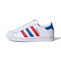 Adidas Originals SUPERSTAR Žemi Batai Riedlentėms Balti Mėlyni Raudoni Vaikams 3-7 Metų Amžiaus FW5850 28