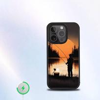 Hunting Fishing Man Phone Case For iPhone 17,16,15,14,13,12,11,Pro,Max,Plus,Mini,SE New Magsafe Magnetic Wireless Charging iPhone14Pro