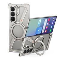 Oatsbasf Magnetinis Metalinis dėklas Samsung Galaxy Z Fold 7 telefonui su 360° besisukančiu žiediniu laikikliu, telefono dangtelis, buferis, atsparus smūgiams Galaxy Z Fold7