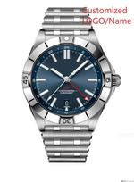 A11 Parduotuvė Individualus Laikrodis Sportinis Laikrodis Žali Mėlyni Laikrodžiai GMT Chronomat Automatinis Mechaninis 904L Nerūdijantis Plienas mėlyna