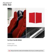 For Ford Mustang GT 2015-2025 Made of Alcantara Car Interior Door Pull Handle Panel Trim Anti-Scratch Sticker Tuning Accessories