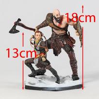 Karo dievas Kratos ir Atrejus Deluxe Art Scale PVC figūrėlės modelio statulėlės kolekcinis žaislas black