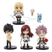 5 vnt./1 rinkinys Anime FAIRY TAIL figūrėlė Etherious Lucy Heartfilia modelis žaislai Erza Scarlet Gray Fullbuster rinkinys kolekcinė lėlė dovana