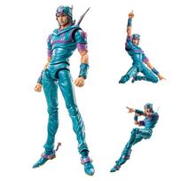Anime Johnny Joestar veiksmo figūrėlė Johnny Joestar Gyro Zeppeli figūrėlė JoJo nuotykiai Kolekcionuojamas nuimamas modelis žaislai Dovanos Yra sandėlyje 17CM blue