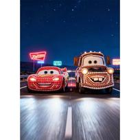 Disney Lightning McQueen Mater Creative Pearl Art Kit 5D DIY Pearl Embroidery Mosaic Cross-Stitch Kit for Home Decor 30x40