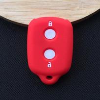 Key Cover For Daihatsu Terios 2 Silicone Car Key Cover Protected FOB   Shell Case for Avanza Rush Corolla Ipsum 2button key raudona
