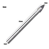 1pc Triangle Drill Bit 4/5/6/8/10/14mm Carbide Tip Drill Bit Cut Tool Professional Ceramic/Tile/Marble/Glass Drills Accessories