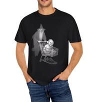 Funny Gandalf Pushing Gollum in a Shopping Cart Shirt Unisex T-Shirt XL